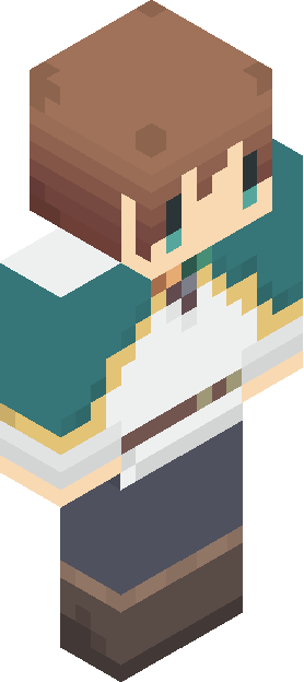Minecraft skin tagged teal rank #10
