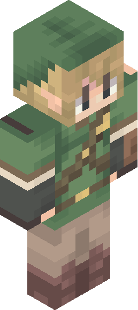 Minecraft skin tagged green rank #19